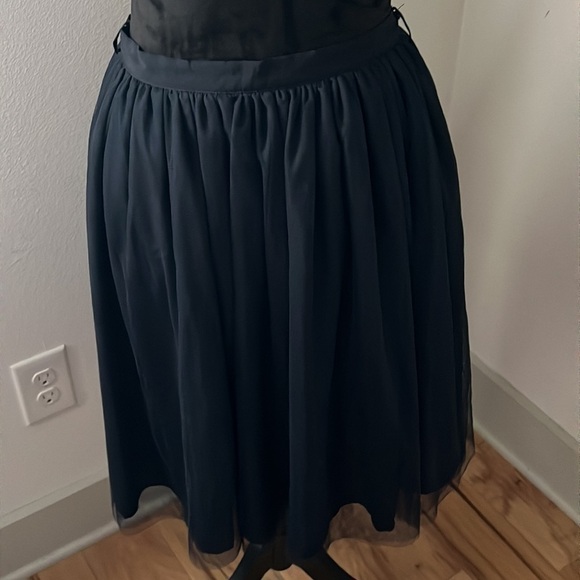 Comme Toi… black mesh layered full skirt Sz M - Picture 5 of 6